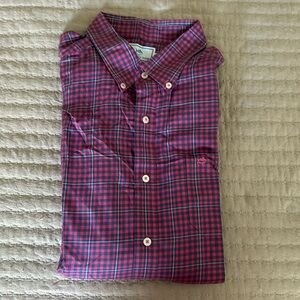 Southern Tide Long Sleeve Button Down, size XL, pink and blue, new condition